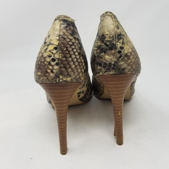 Mossimo Snake Skin Print Classic Pumps Black Tan Gray Comfortable Women's Size 8 - Picture 5 of 12